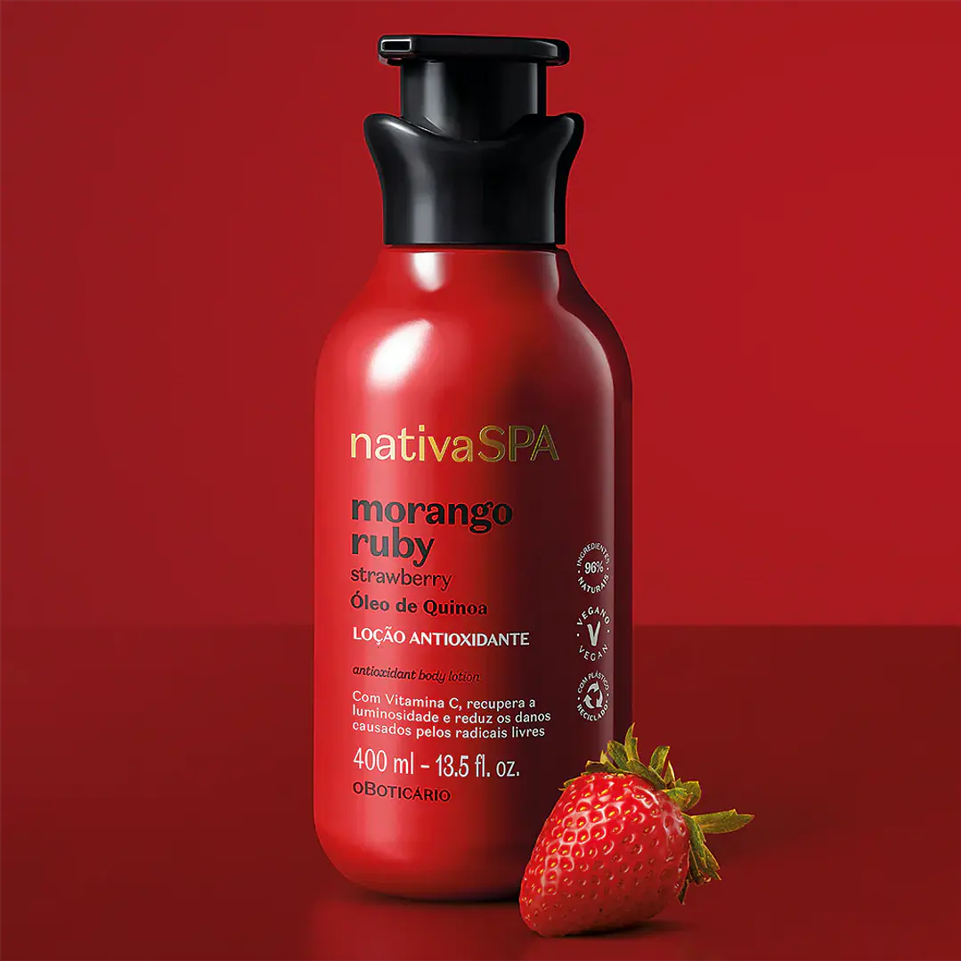 NSPA LOÇAO HID MORANGO RUBY 400ML