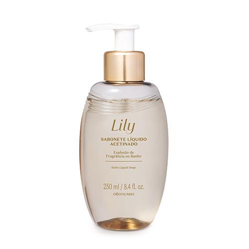 Savon liquide Acetinado Lily de O Boticário 250ml - Parfum Bouquet Floral