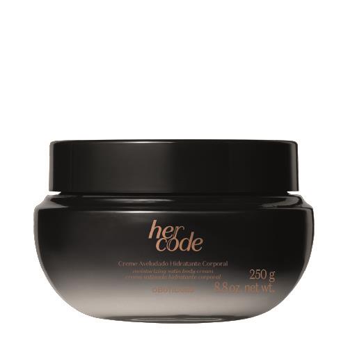 Her Code Creme Hydratante Veloutee 250g - O Boticario