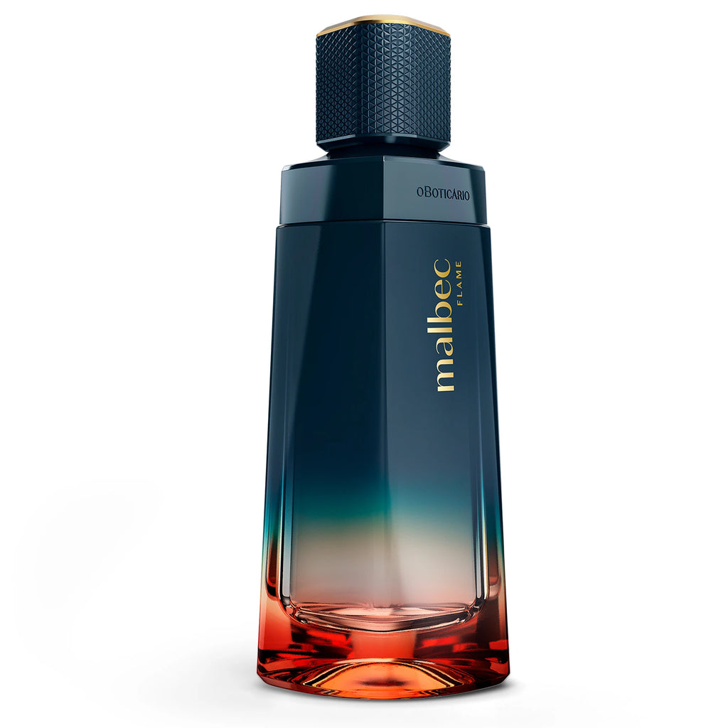 Malbec Flame flacon frontal dégradé bleu-rouge 100ml