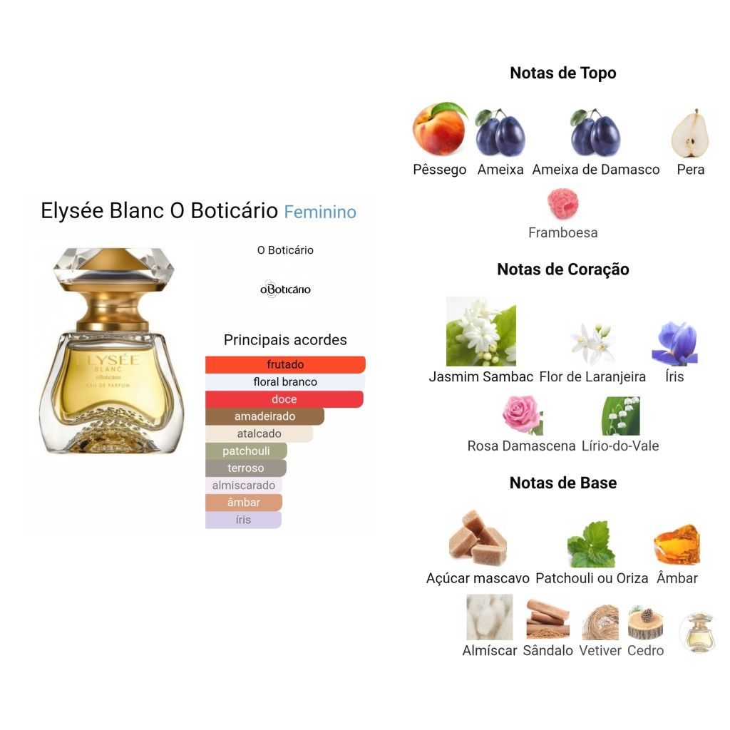 Elysée Blanc Eau de Parfum 50ml – O Boticário