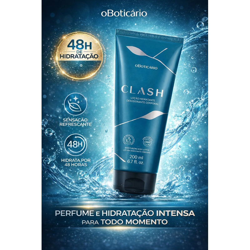 CLASH Loção Hidratante Corpo 200ml - O Boticário