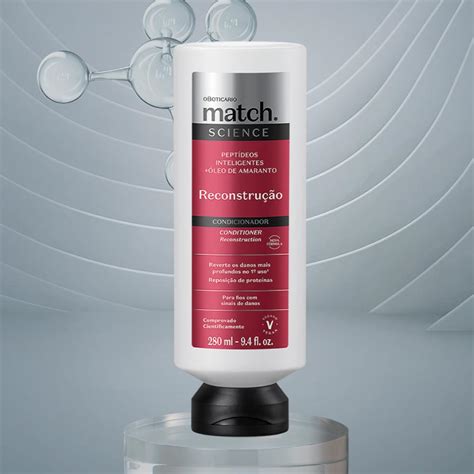 Match Science Reconstrução Condicionador 280ml – O Boticário