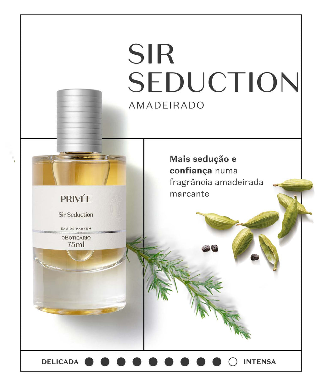 Privée Sir Seduction Eau de Parfum 75ml – O Boticário