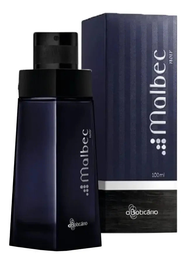 Malbec Noir flacon et boîte bleu nuit 100ml - O Boticário