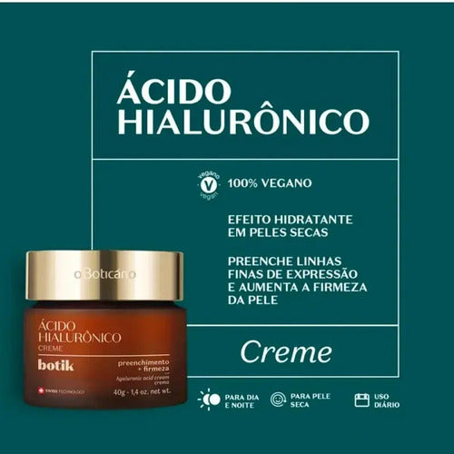 Botik Crème Firmador Acide Hyaluronique 40g - O Boticário