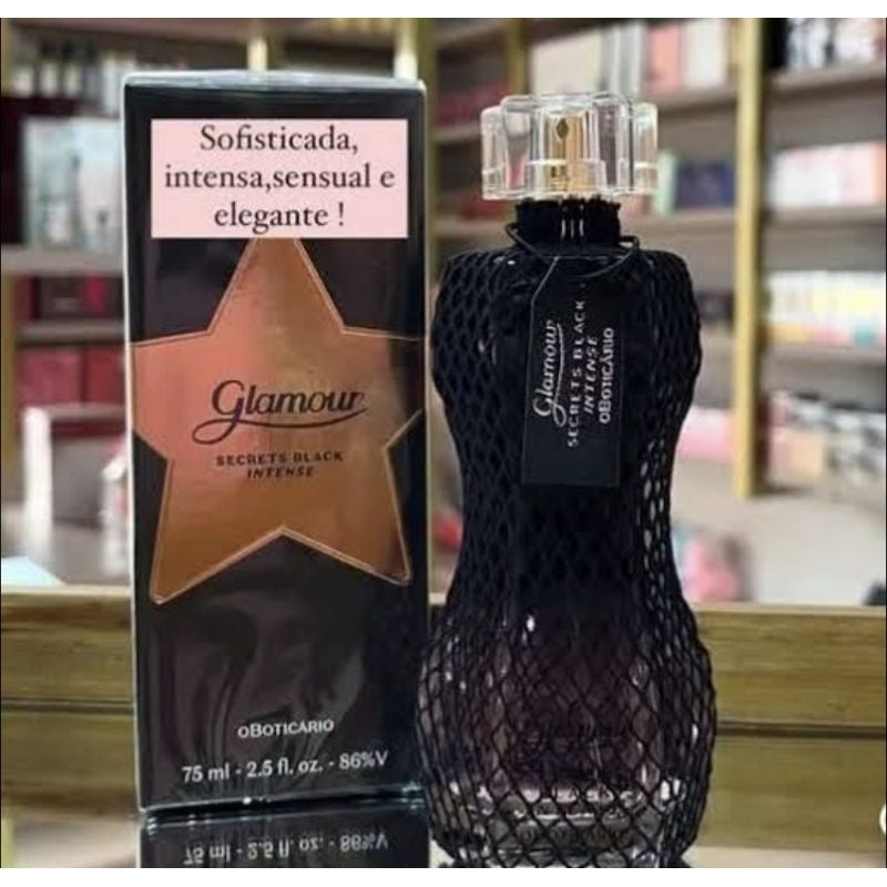 Glamour Secrets Black Intense Eau de Toilette 75ml – O Boticário