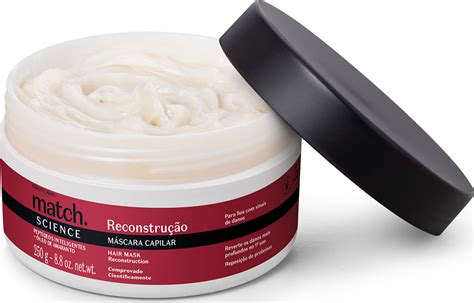 Match Science Reconstrução Máscara Capilar 250g – O Boticário