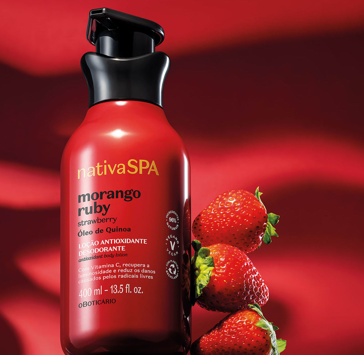 NSPA LOÇAO HID MORANGO RUBY 400ML