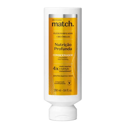 Match Nutrição Profunda Condicionador 250ml – O Boticário