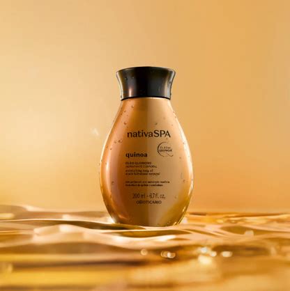 NativaSPA Quinoa & Amêndoas Huile 200ml - ambiance dorée