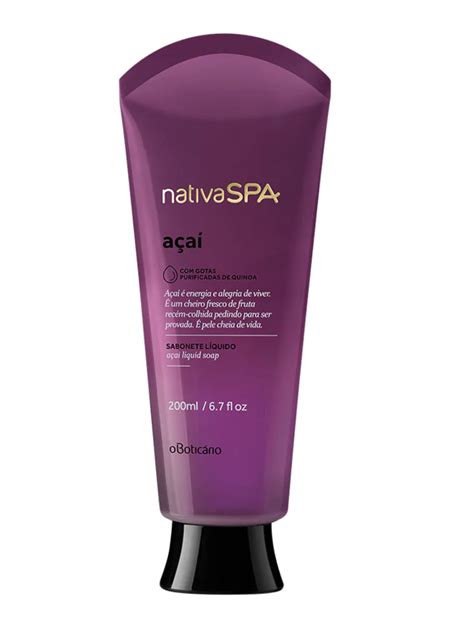 NativaSPA Açaí Savon Liquide 200ml - O Boticário