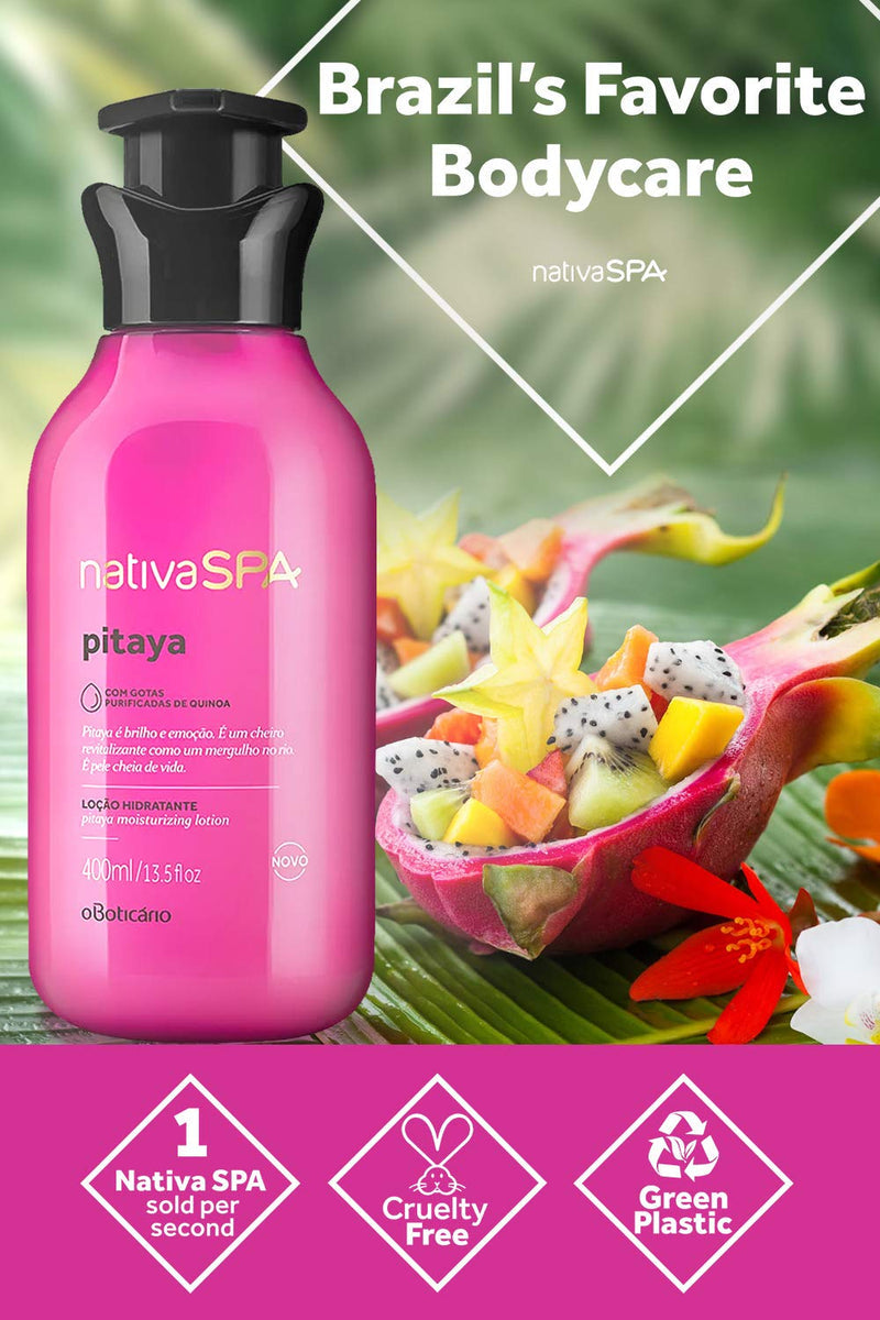 NativaSPA Pitaya - Lotion Hydratante 400ml Brazil's Favorite Bodycare