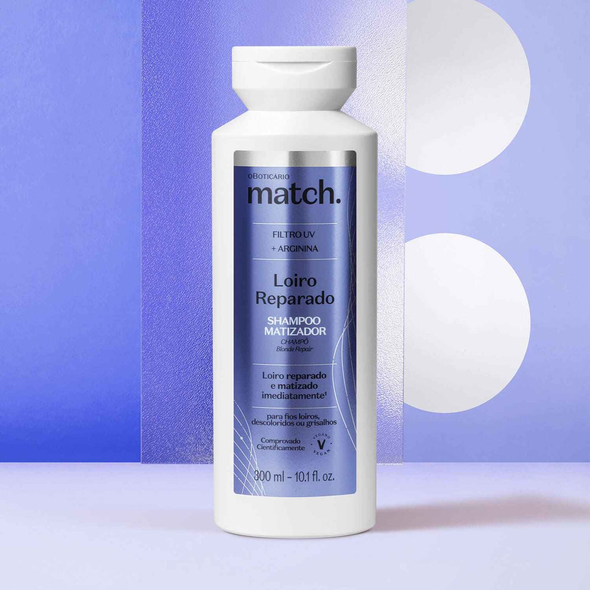Match Loiro Reparado Shampoo Matizador 300ml – O Boticário