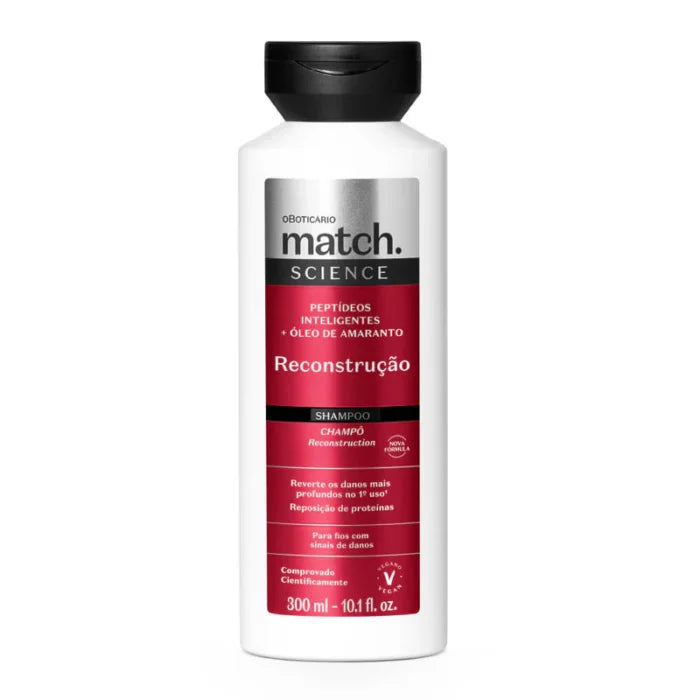 Match Science Reconstrução Shampoo 300ml – O Boticário