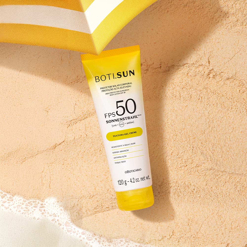 BOTI SUN PROTETOR SOLAR GEL CORPO FPS 50 120G