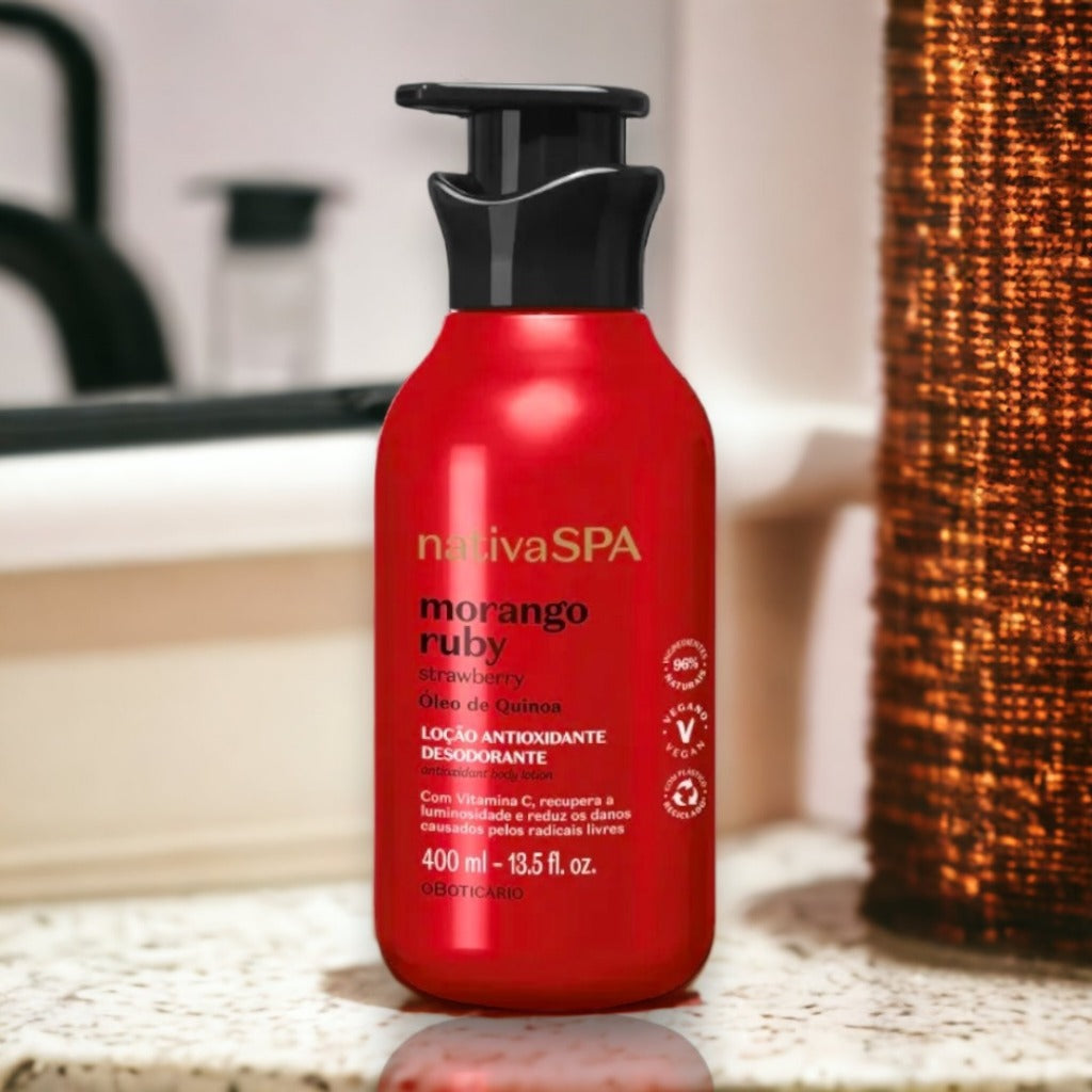 NSPA LOÇAO HID MORANGO RUBY 400ML