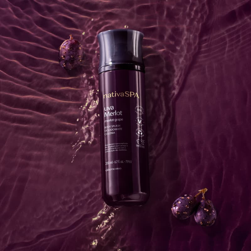 NativaSPA Uva Merlot Body Splash Desodorante Colônia 200ml