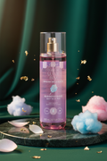 CBEM Body Splash Algodão Doce – Fundo Verde & Dourado