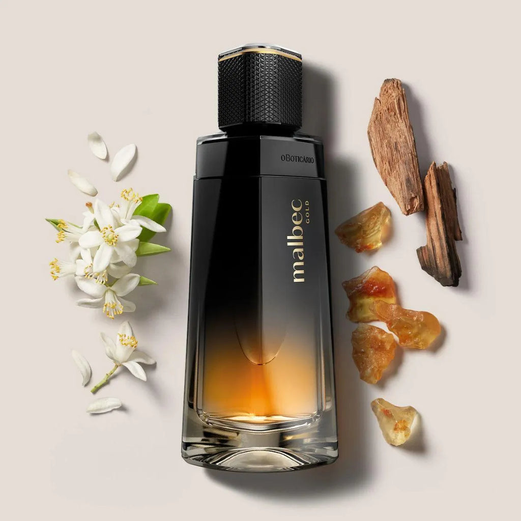 Malbec Gold flacon avec jasmin, bois et résine ambre 100ml