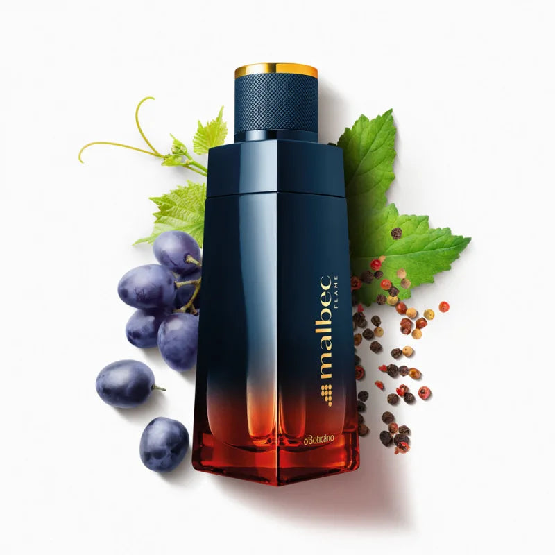 Malbec Flame flacon avec raisins noirs et poivre 100ml