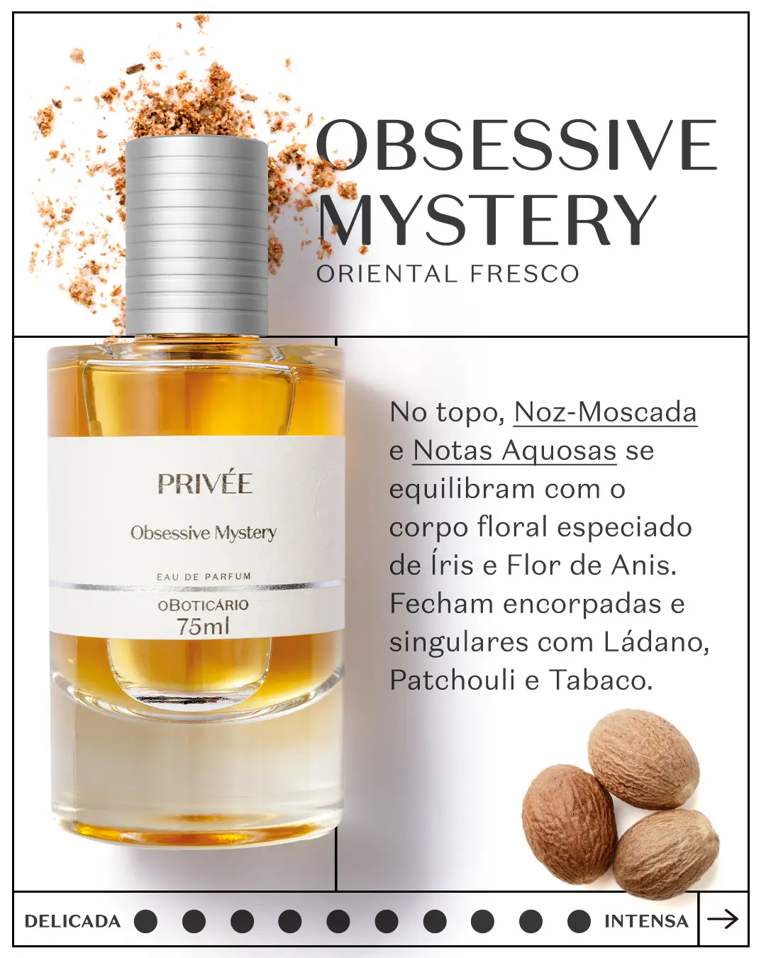 Privée Obsessive Mystery Eau de Parfum 75ml – O Boticário