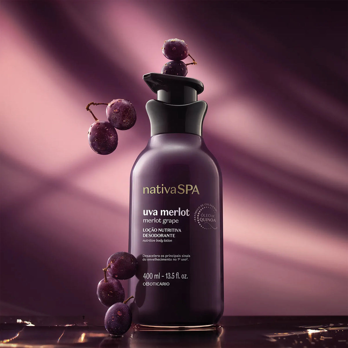 NativaSPA Uva Merlot - Loção Nutritiva Desodorante 400ml